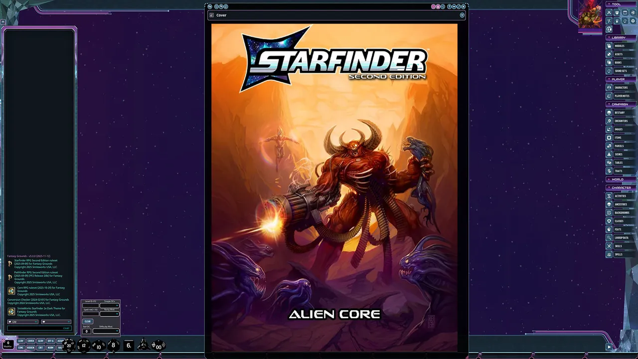 Fantasy Grounds - Starfinder 2 RPG - Alien Core Screenshot 0