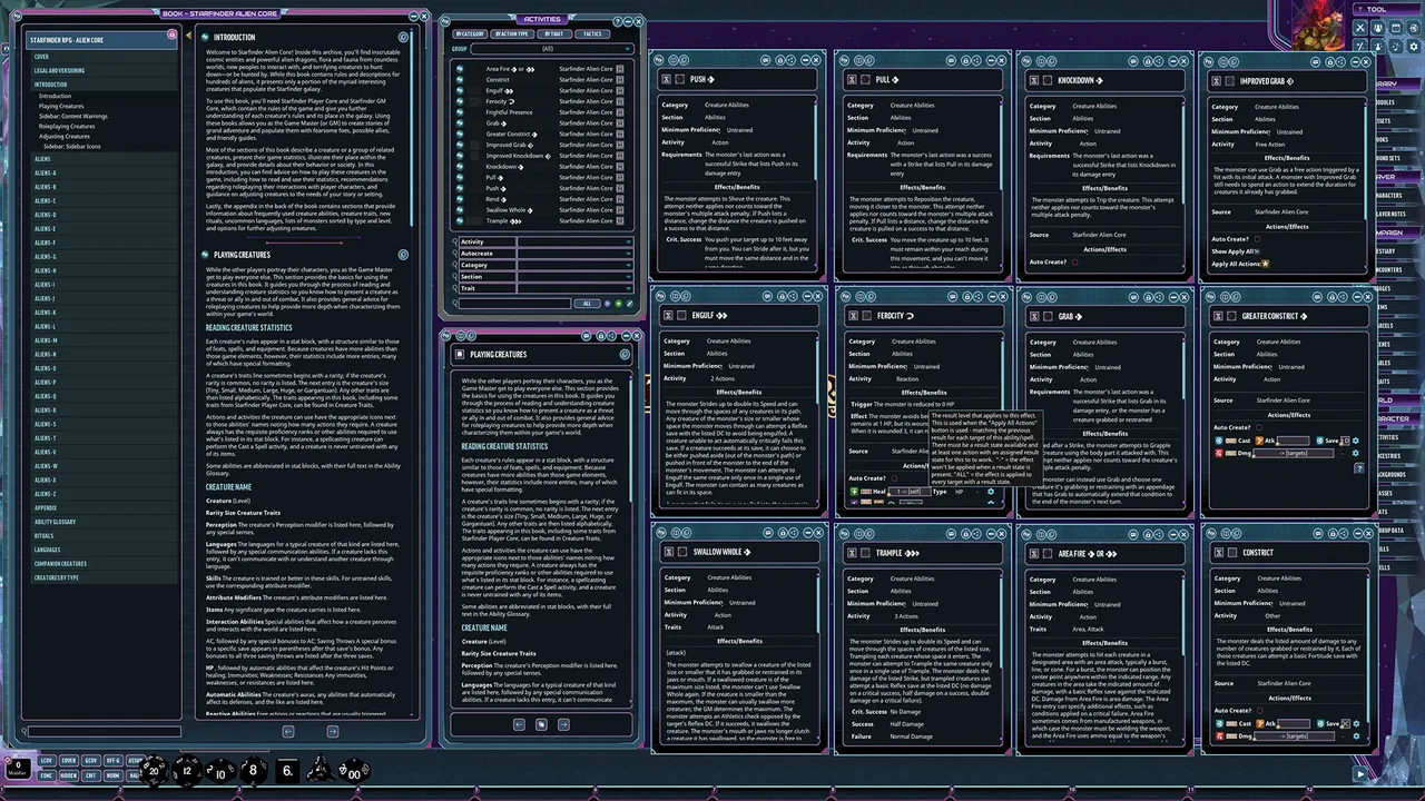 Fantasy Grounds - Starfinder 2 RPG - Alien Core Screenshot 4