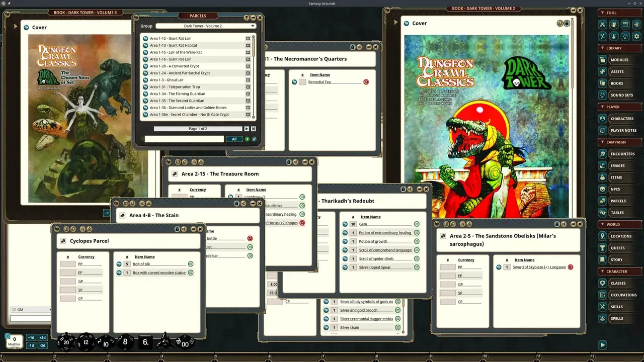 Fantasy Grounds - Dungeon Crawl Classics - Dark Tower Screenshot 3