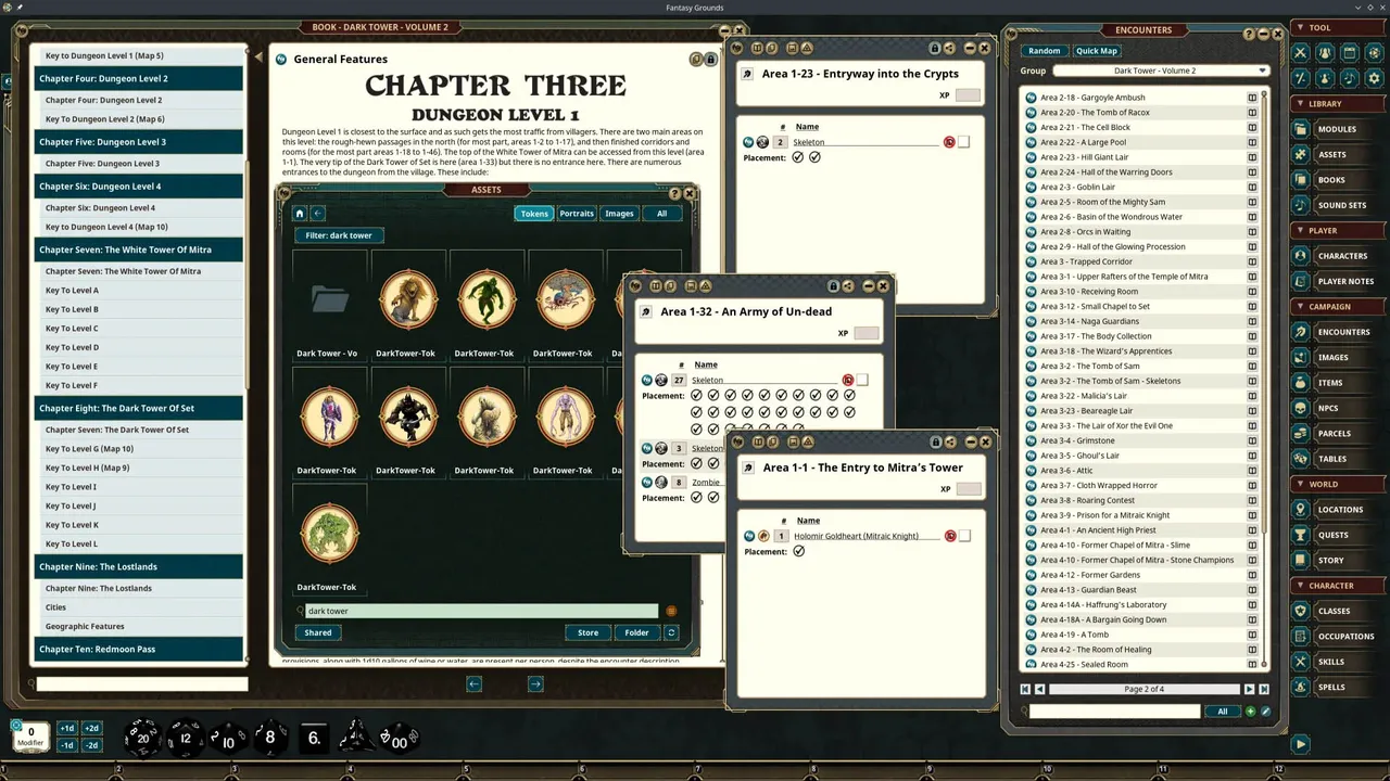 Fantasy Grounds - Dungeon Crawl Classics - Dark Tower Screenshot 4