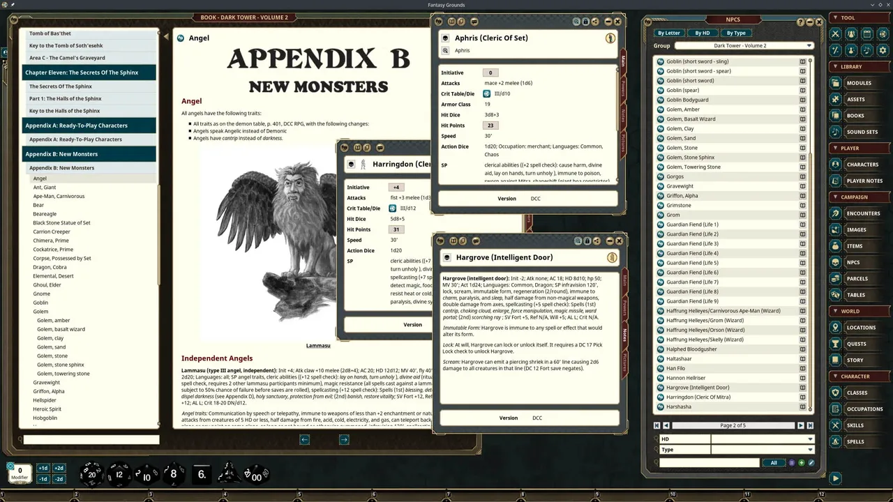 Fantasy Grounds - Dungeon Crawl Classics - Dark Tower Screenshot 1