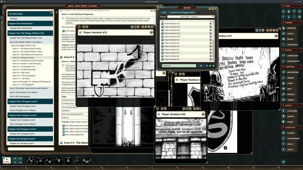 Fantasy Grounds - Dungeon Crawl Classics - Dark Tower Screenshot 8