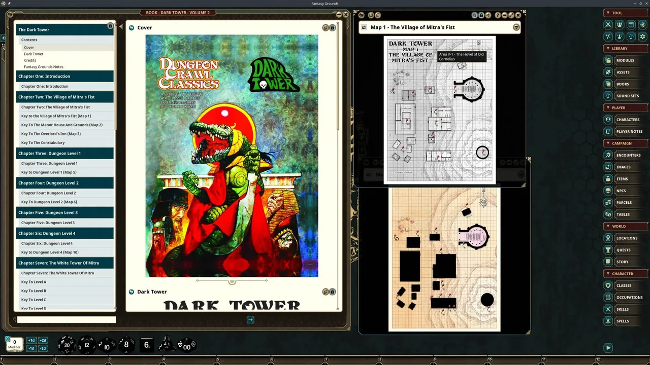 Fantasy Grounds - Dungeon Crawl Classics - Dark Tower Screenshot 7