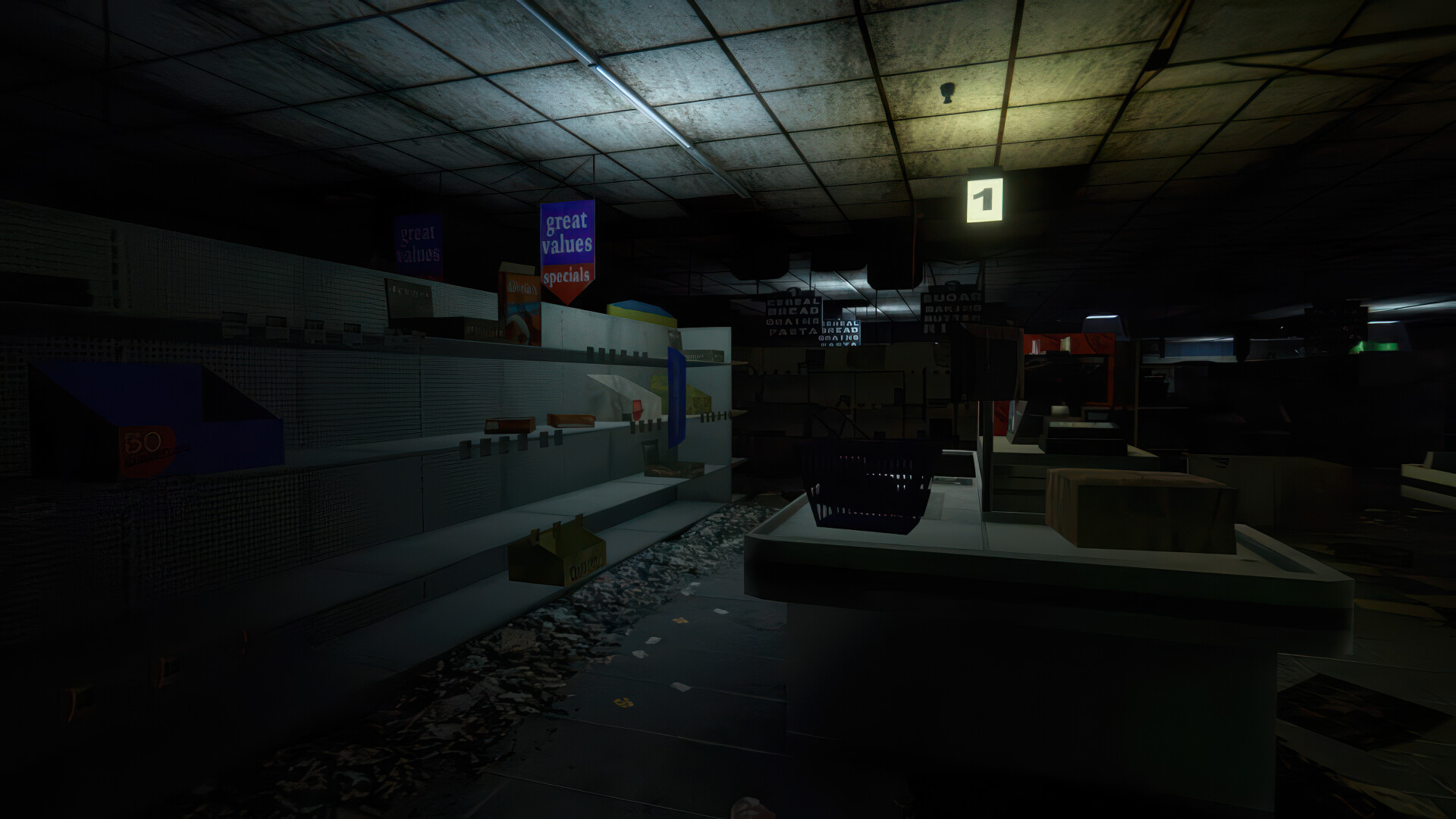 Backrooms: Exit from Supermarket Screenshot 1