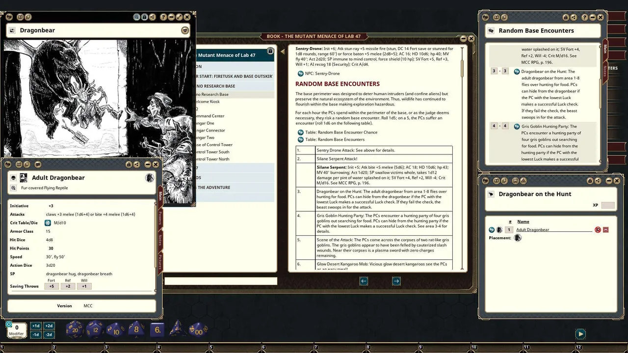 Fantasy Grounds - Mutant Crawl Classics #15: The Mutant Menace of Lab 47 Screenshot 3