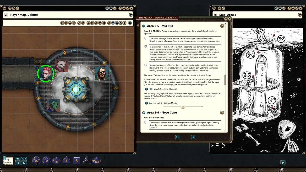 Fantasy Grounds - Mutant Crawl Classics #15: The Mutant Menace of Lab 47 Screenshot 2