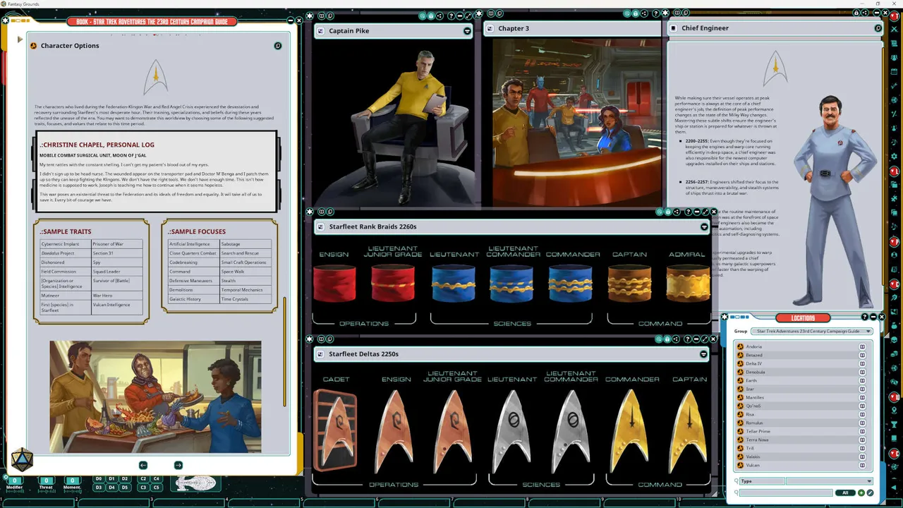 Fantasy Grounds - Star Trek Adventures: The Roleplaying Game - The 23rd Century Campaign Guide Screenshot 1