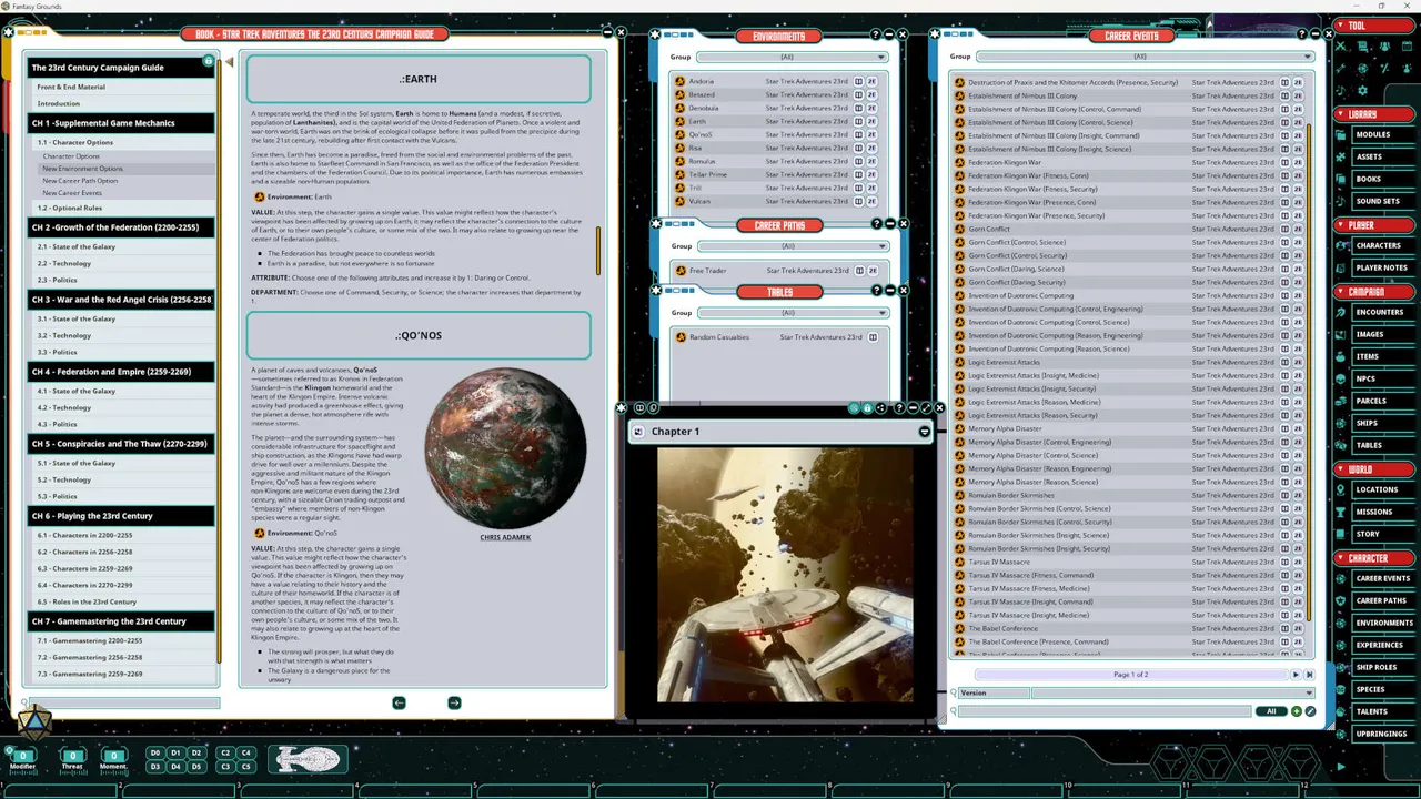 Fantasy Grounds - Star Trek Adventures: The Roleplaying Game - The 23rd Century Campaign Guide Screenshot 5