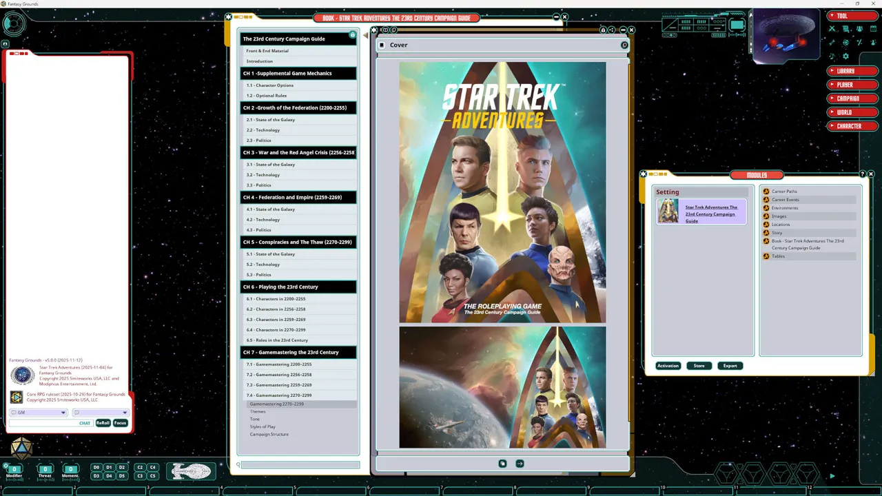 Fantasy Grounds - Star Trek Adventures: The Roleplaying Game - The 23rd Century Campaign Guide Screenshot 4