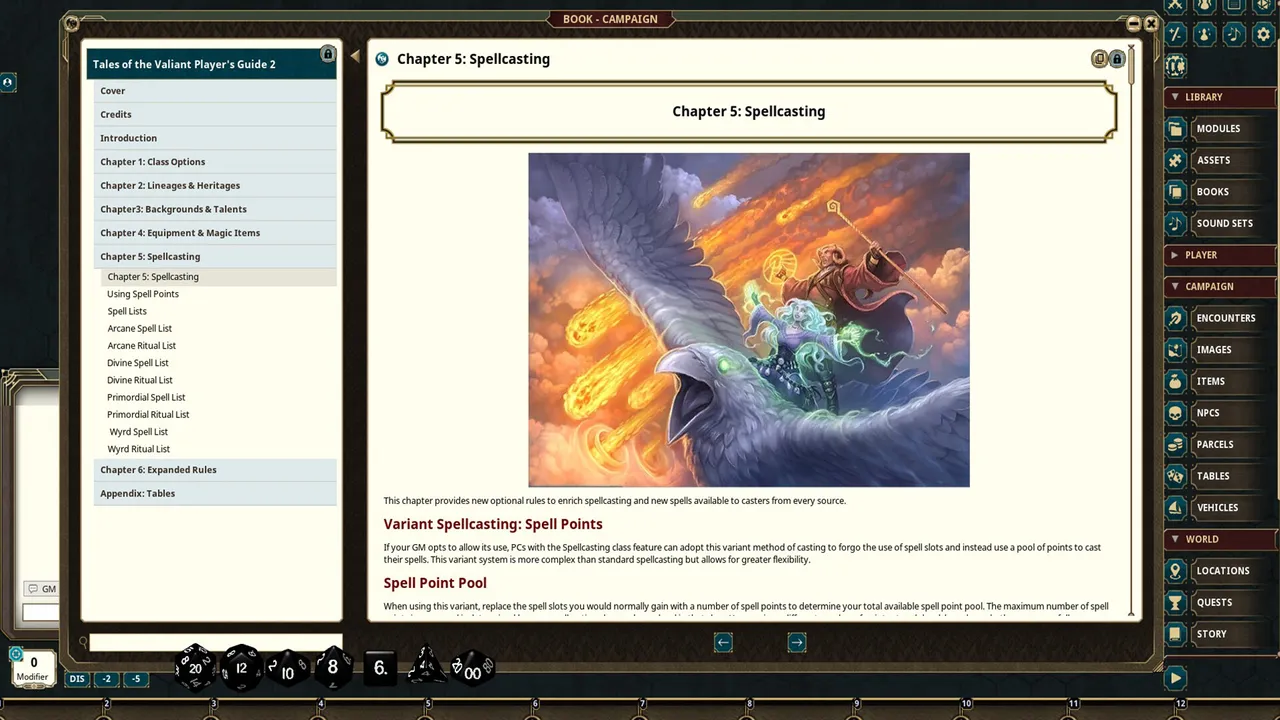 Fantasy Grounds - Tales of the Valiant: Player's Guide 2 Screenshot 4
