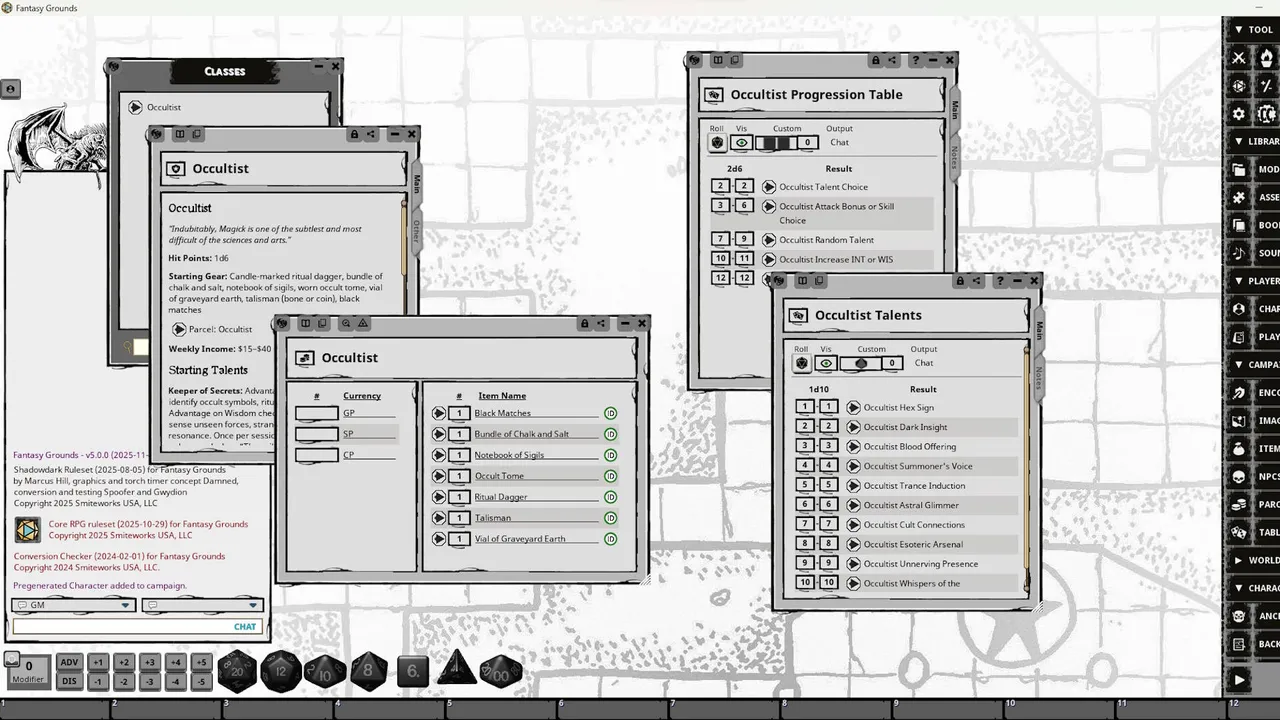 Fantasy Grounds - Dreamer in the Dark Screenshot 4