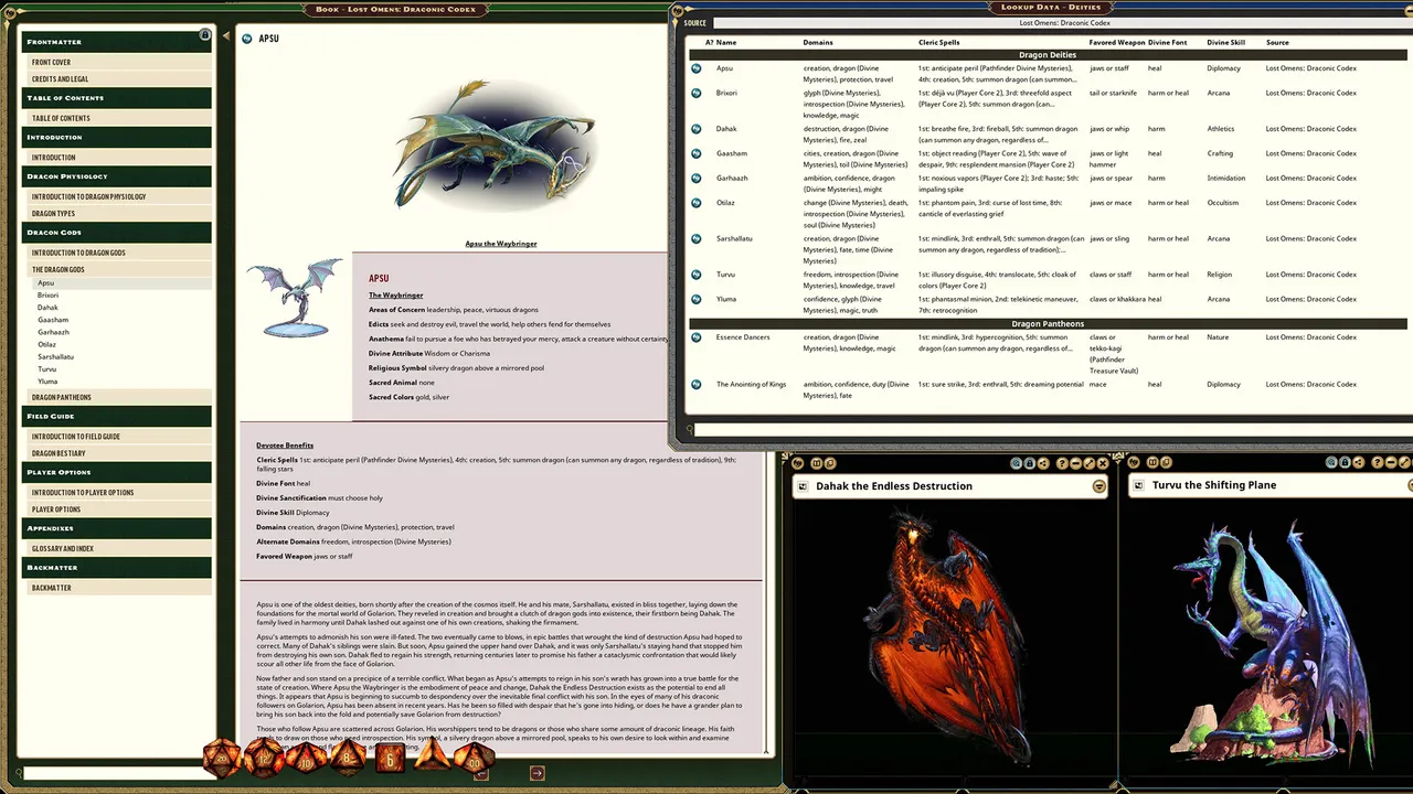 Fantasy Grounds - Pathfinder 2 RPG - Lost Omens: Draconic Codex Screenshot 0