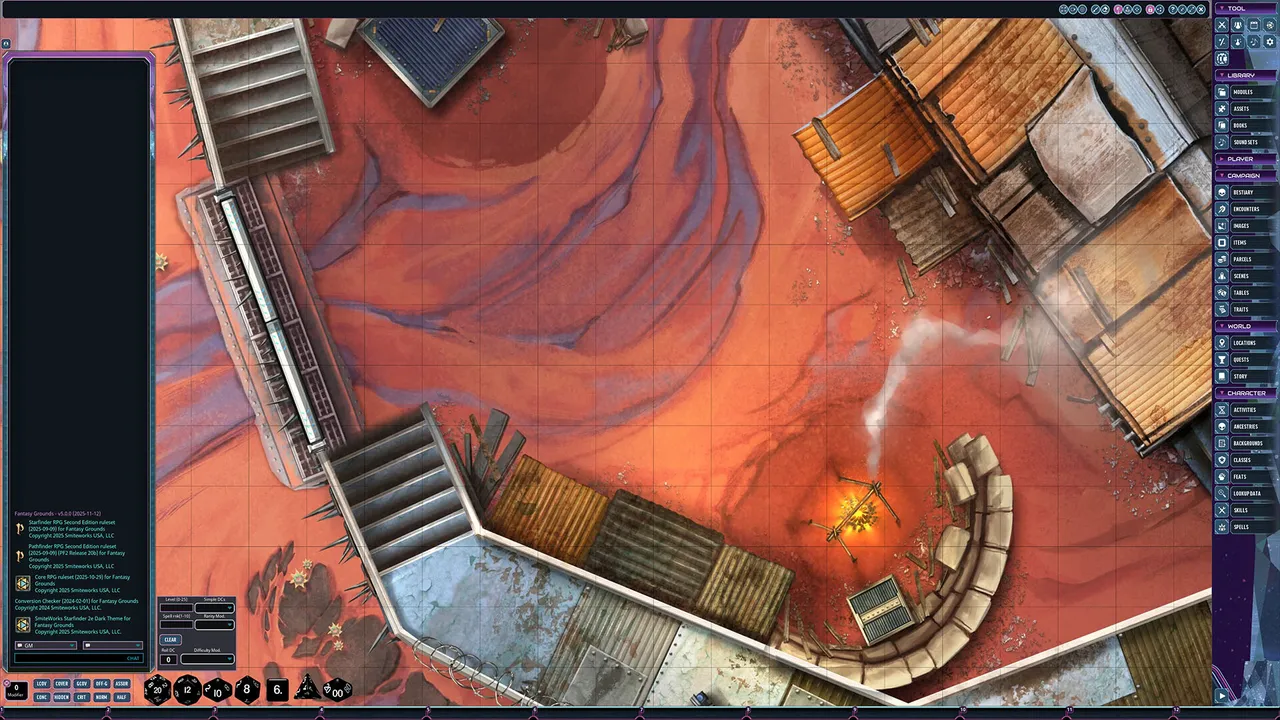 Fantasy Grounds - Starfinder 2 RPG - Flip-Mat: Renegade Outpost Screenshot 4