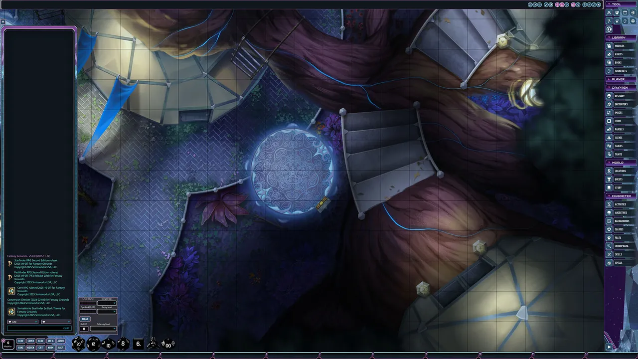 Fantasy Grounds - Starfinder 2 RPG - Flip-Mat: Renegade Outpost Screenshot 1