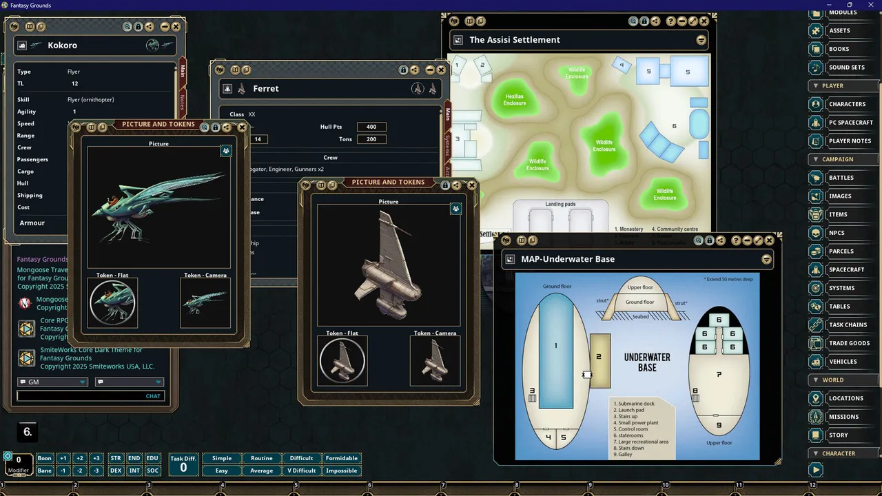 Fantasy Grounds - Traveller - Solomani Adventure 2: The Bell of Rocamadour Screenshot 1