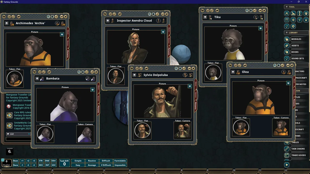 Fantasy Grounds - Traveller - Solomani Adventure 2: The Bell of Rocamadour Screenshot 0