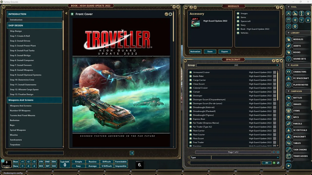 Fantasy Grounds - Traveller - High Guard Update 2022 Screenshot 4