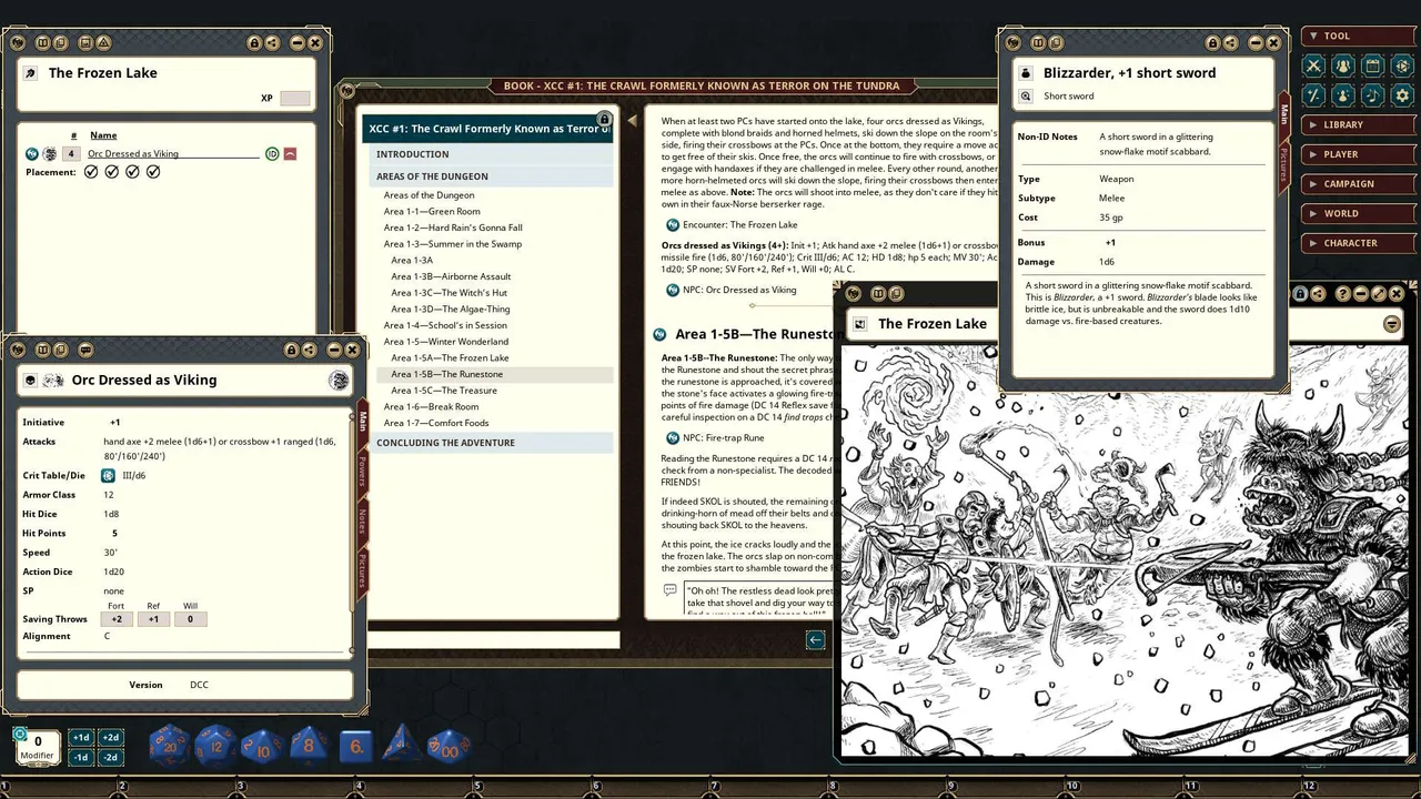 Fantasy Grounds - XCrawl Classics #1: The Crawl Formerly Known as Terror on the Tundra Screenshot 2