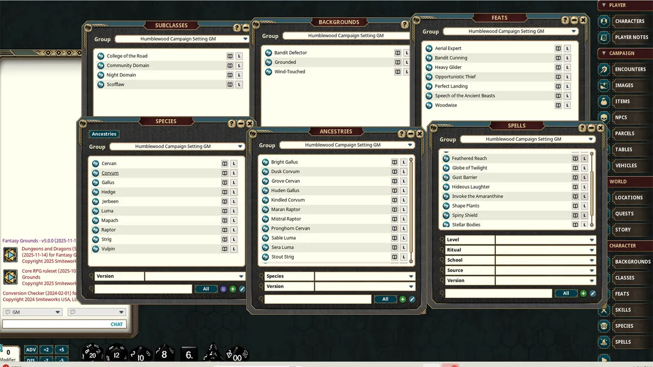 Fantasy Grounds - Humblewood Campaign Setting Screenshot 3