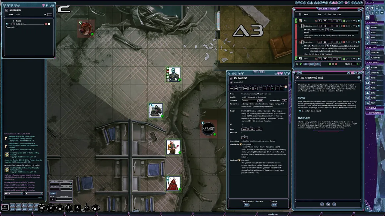 Fantasy Grounds - Starfinder Society - Invasion's Edge: Collision's Wake Screenshot 3