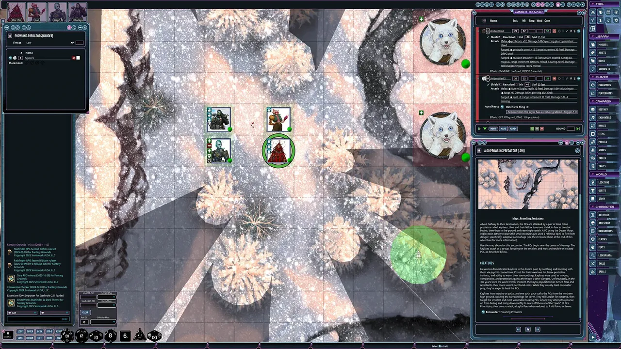 Fantasy Grounds - Starfinder Society - Invasion's Edge: Mystery of the Frozen Moon Screenshot 4