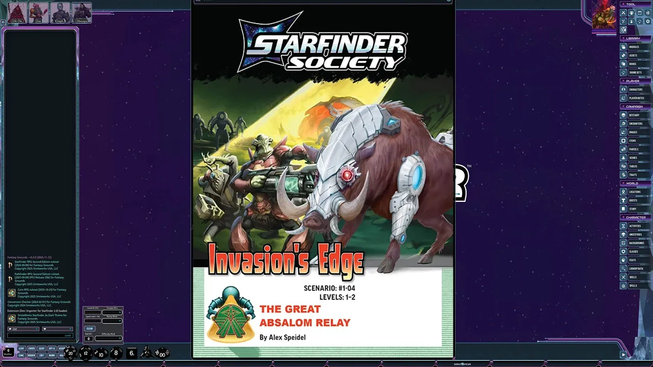 Fantasy Grounds - Starfinder Society - Invasion's Edge: The Great Absalom Relay Screenshot 2