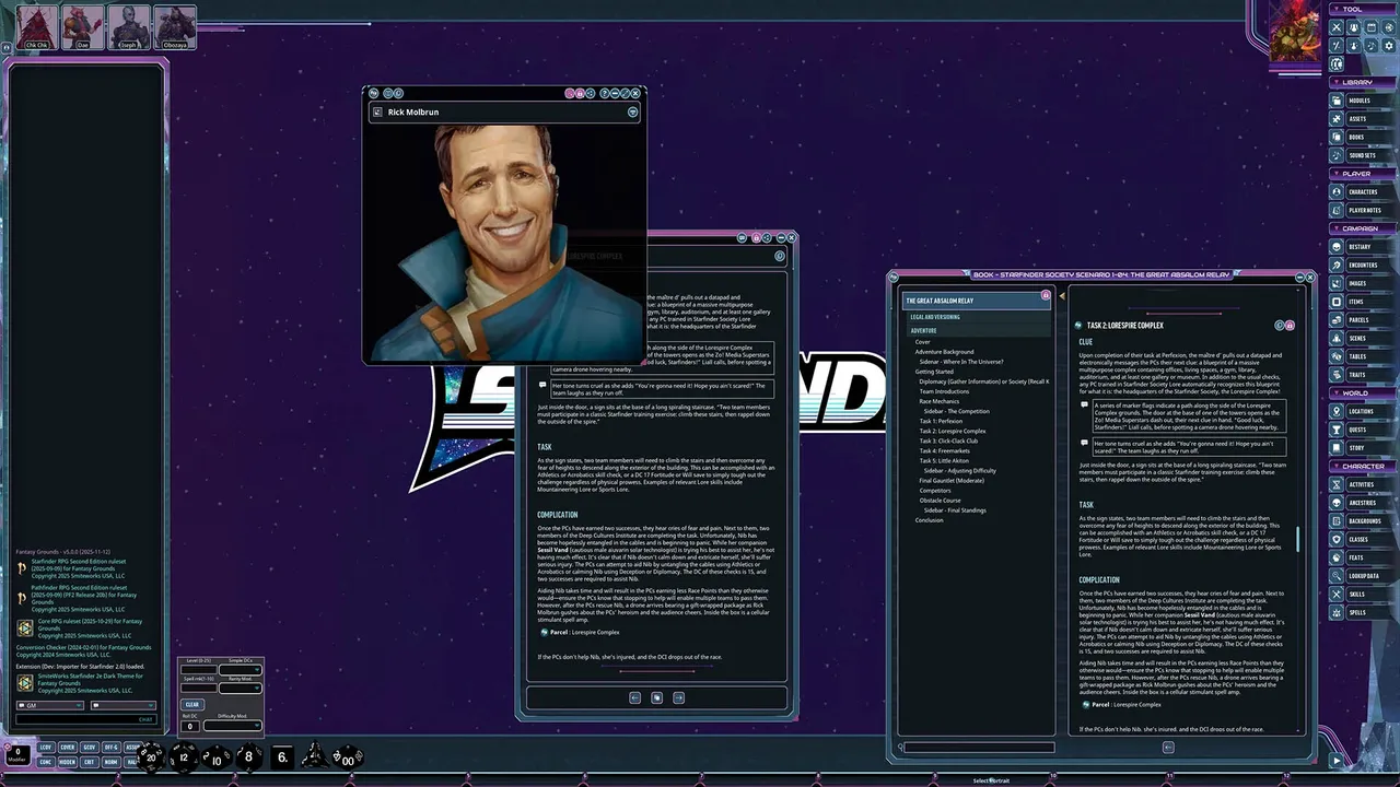 Fantasy Grounds - Starfinder Society - Invasion's Edge: The Great Absalom Relay Screenshot 0
