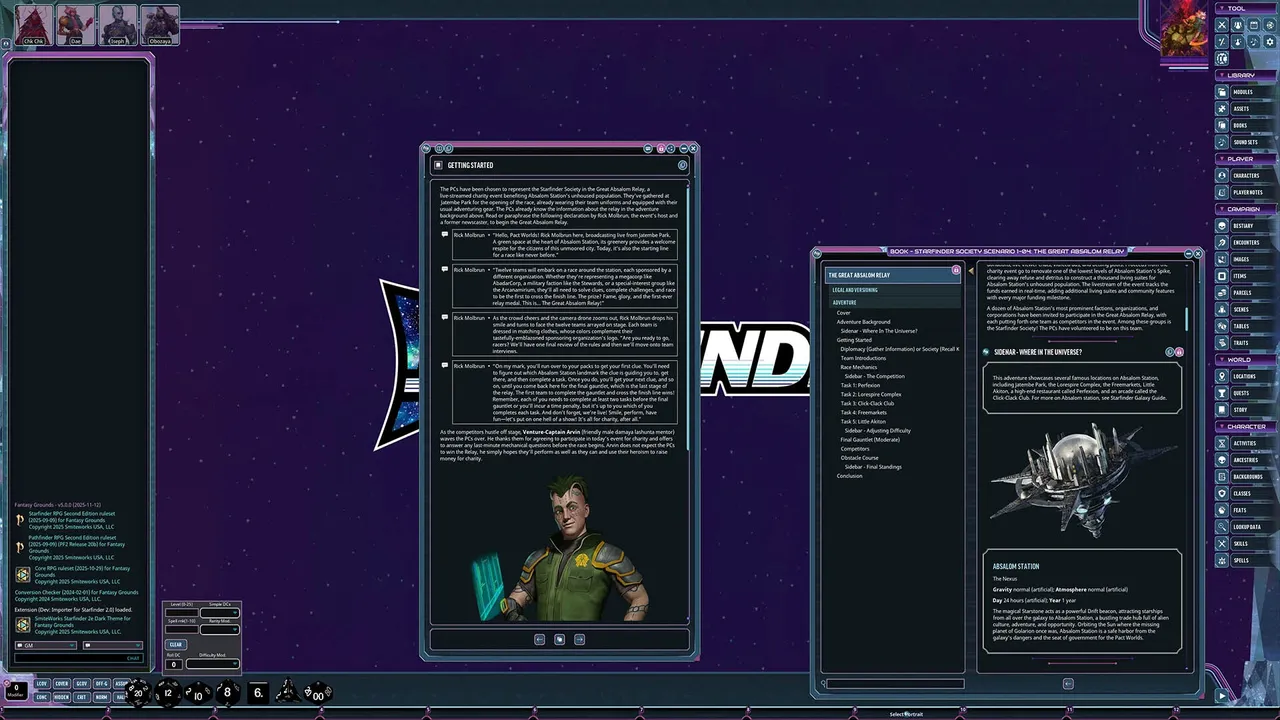 Fantasy Grounds - Starfinder Society - Invasion's Edge: The Great Absalom Relay Screenshot 3