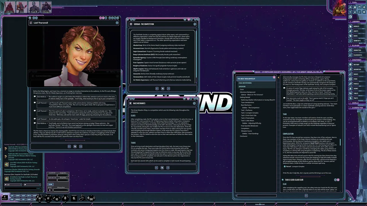 Fantasy Grounds - Starfinder Society - Invasion's Edge: The Great Absalom Relay Screenshot 4
