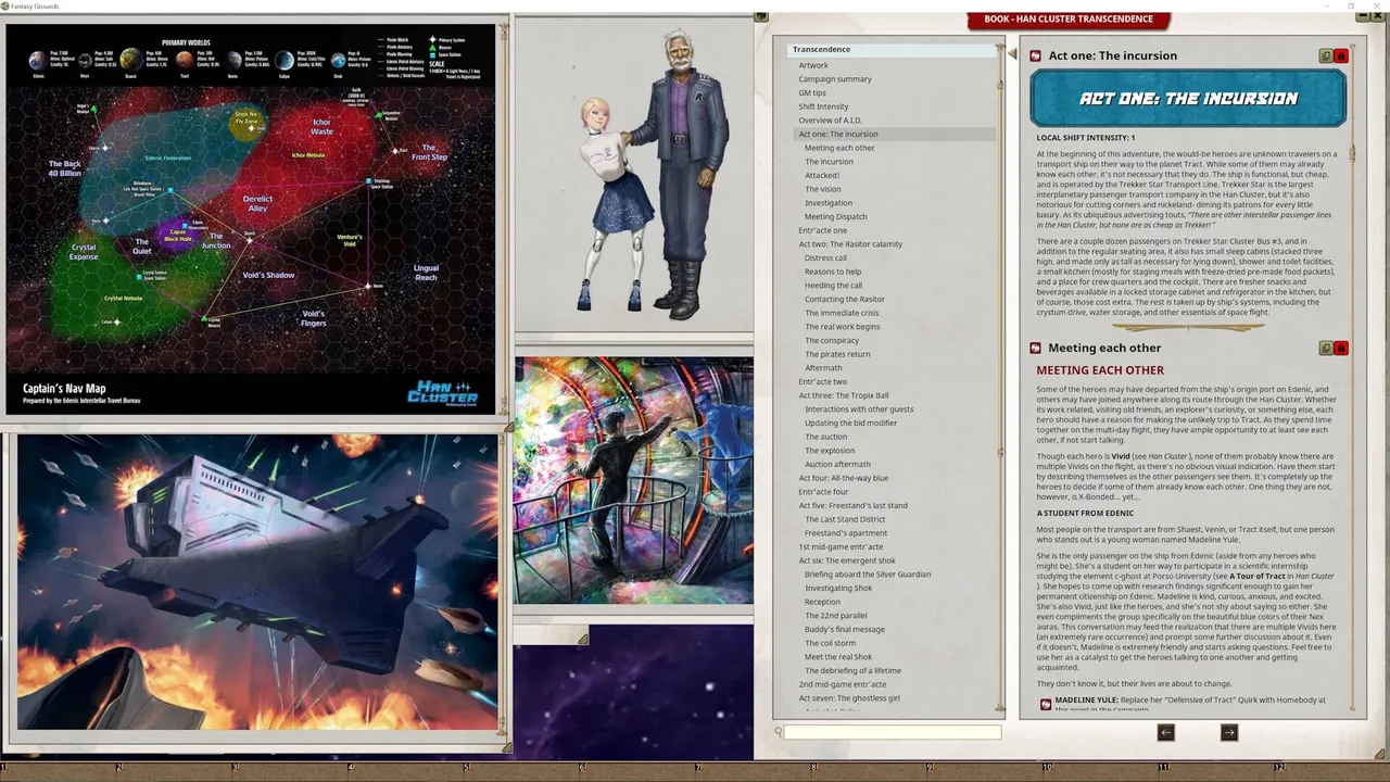 Fantasy Grounds - Han Cluster Roleplaying Game: Transcendence Screenshot 4