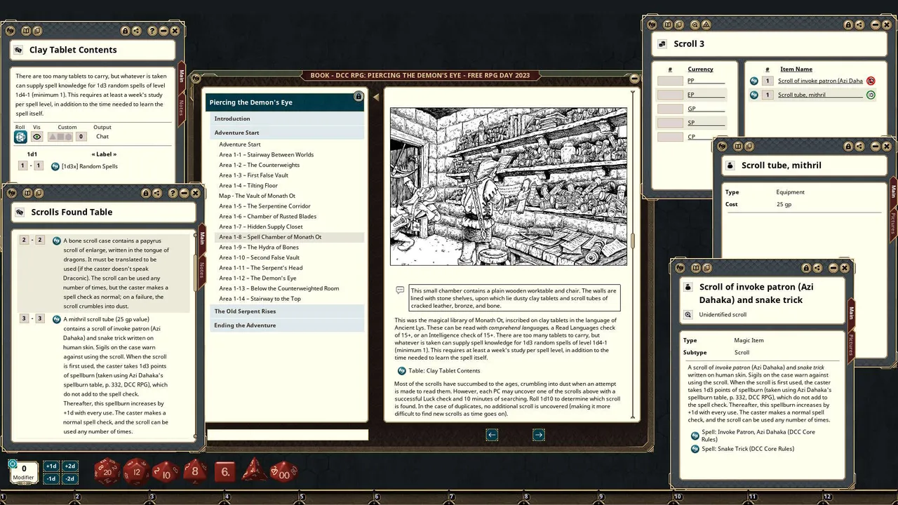 Fantasy Grounds - Dungeon Crawl Classics: Piercing the Demon's Eye Screenshot 3