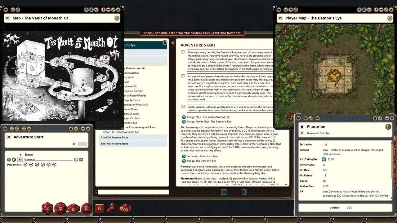 Fantasy Grounds - Dungeon Crawl Classics: Piercing the Demon's Eye Screenshot 1