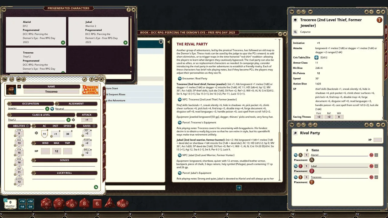 Fantasy Grounds - Dungeon Crawl Classics: Piercing the Demon's Eye Screenshot 2