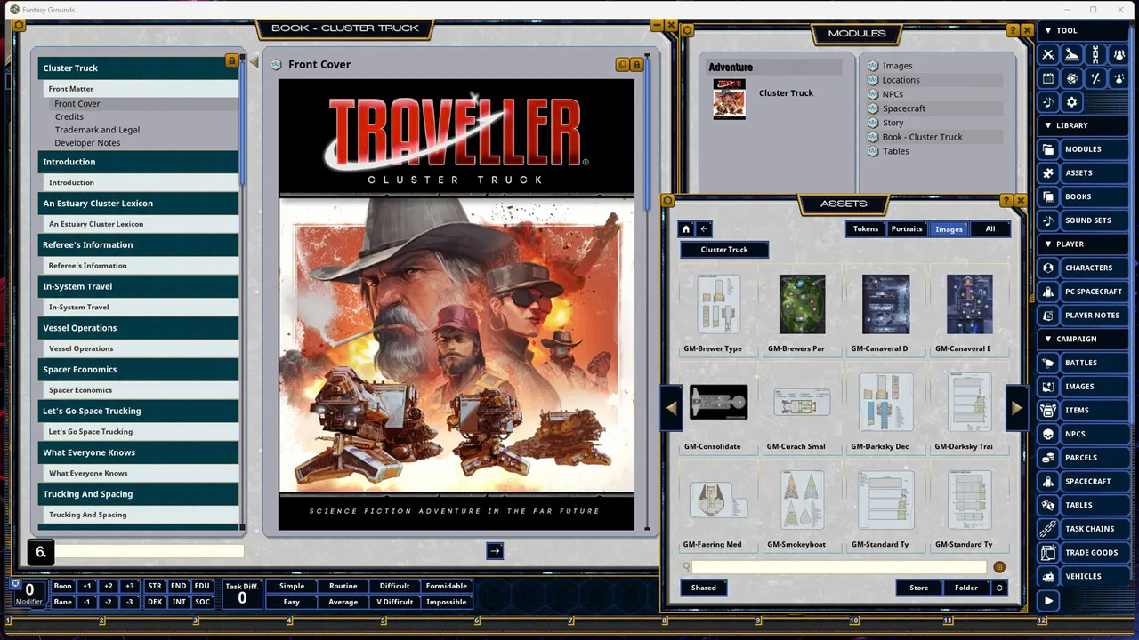 Fantasy Grounds - Traveller - Cluster Truck Screenshot 2