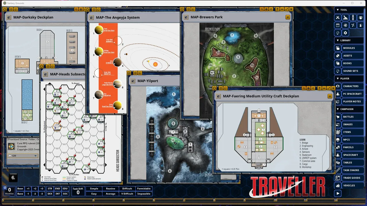 Fantasy Grounds - Traveller - Cluster Truck Screenshot 3