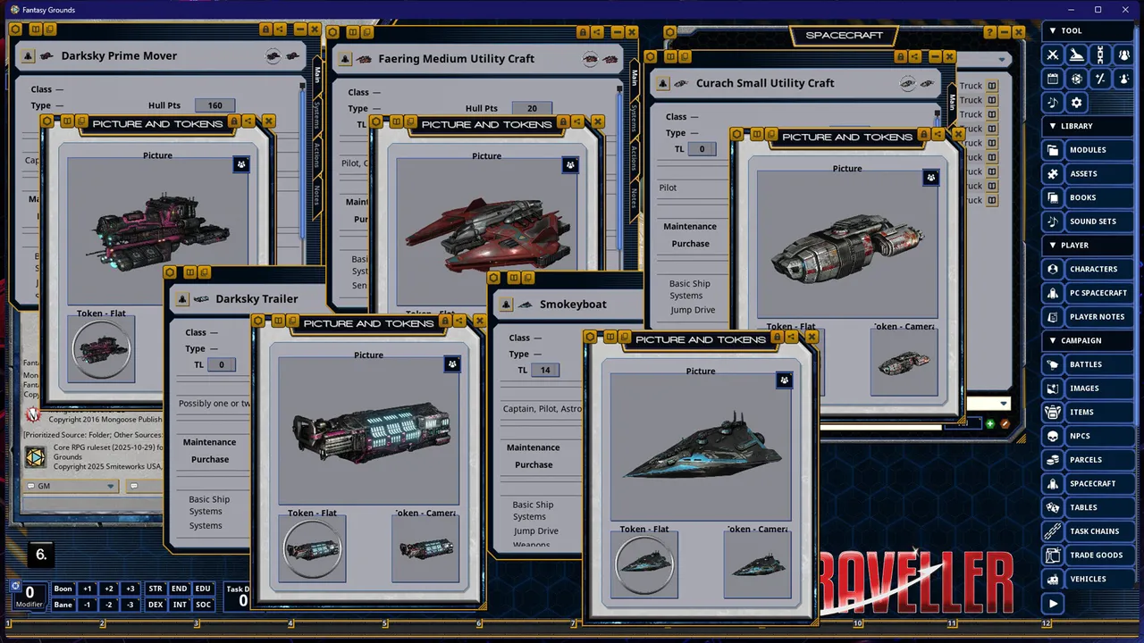 Fantasy Grounds - Traveller - Cluster Truck Screenshot 1