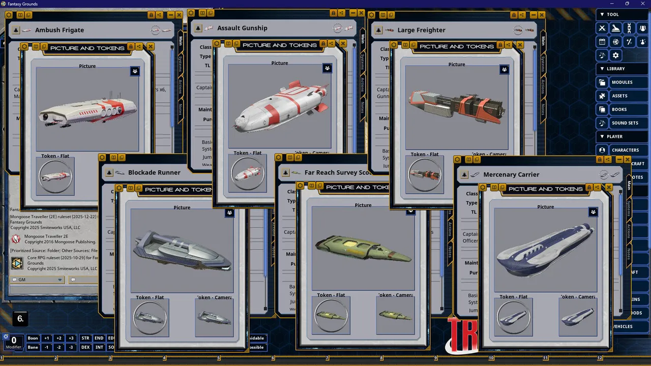 Fantasy Grounds - Traveller - Adventure Class Ships Screenshot 4