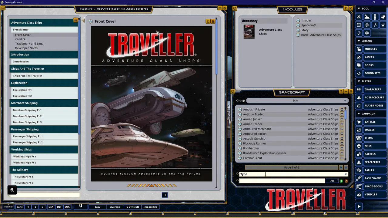 Fantasy Grounds - Traveller - Adventure Class Ships Screenshot 0
