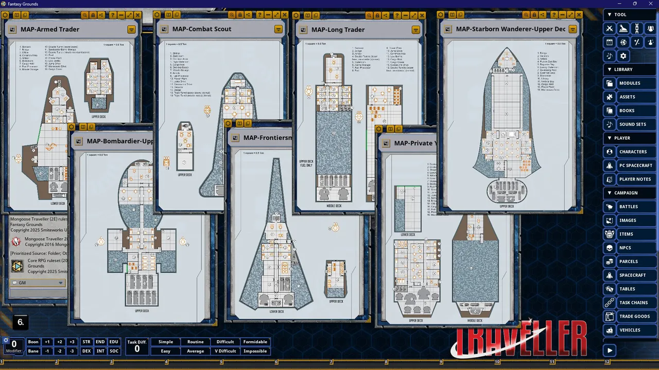 Fantasy Grounds - Traveller - Adventure Class Ships Screenshot 2