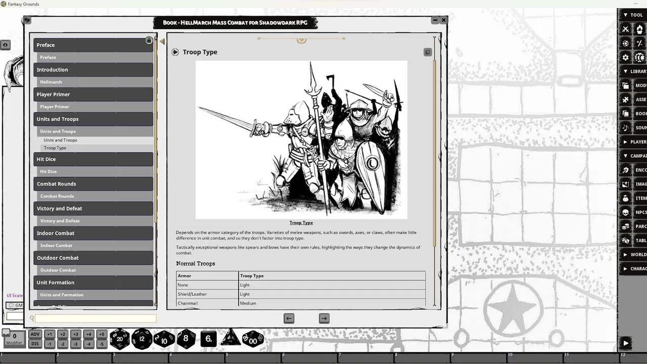Fantasy Grounds - HellMarch Mass Combat for Shadowdark RPG Screenshot 5