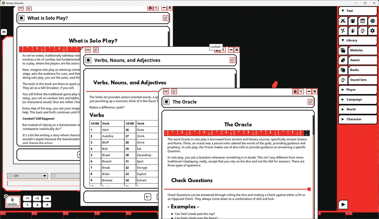 Fantasy Grounds - Cyberpunk RED - Single Player Mode Screenshot 3