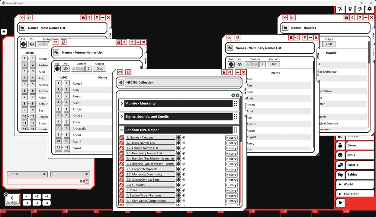 Fantasy Grounds - Cyberpunk RED - Single Player Mode Screenshot 0