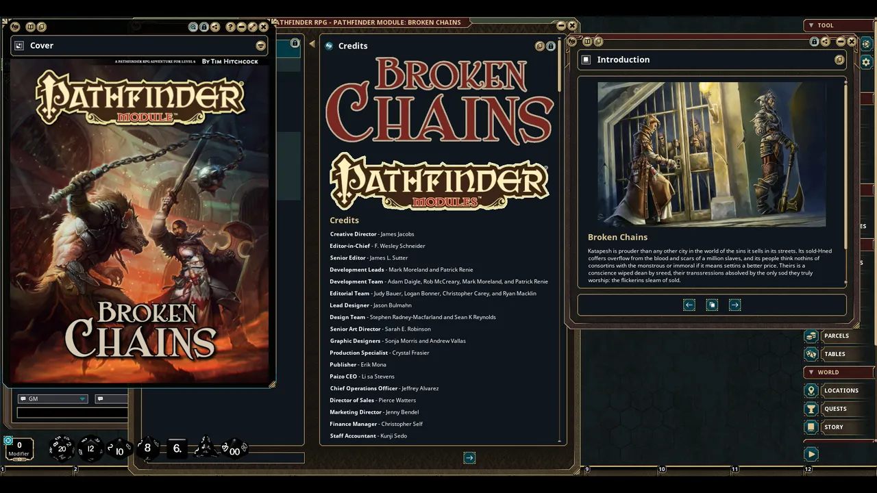 Fantasy Grounds - Pathfinder Modules: Broken Chains Screenshot 4