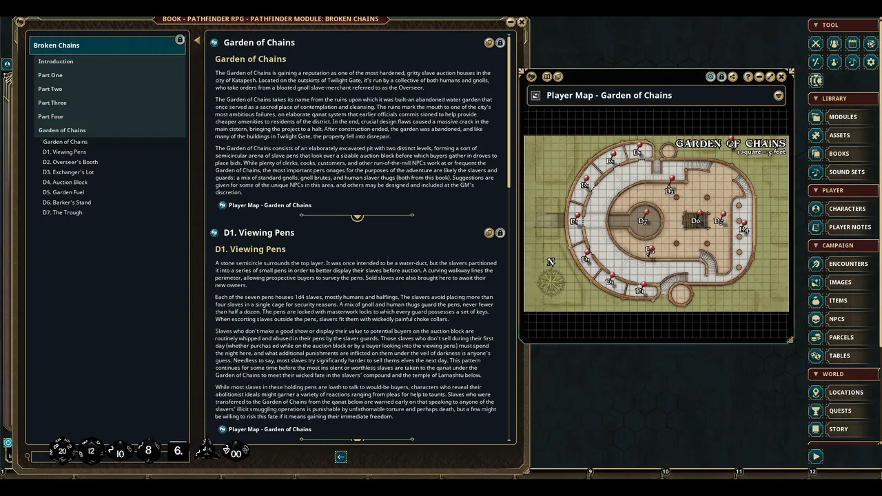 Fantasy Grounds - Pathfinder Modules: Broken Chains Screenshot 3