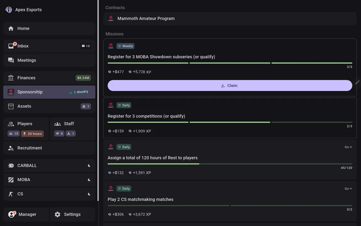ESMO: Esports Manager Online Screenshot 6