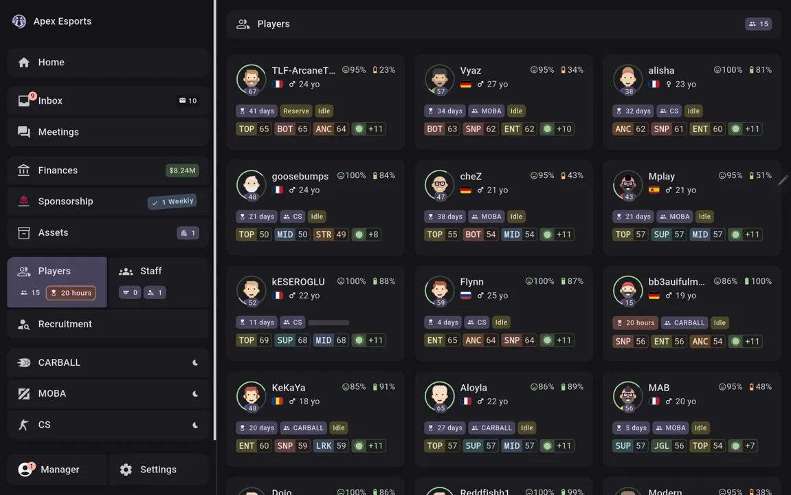 ESMO: Esports Manager Online Screenshot 5