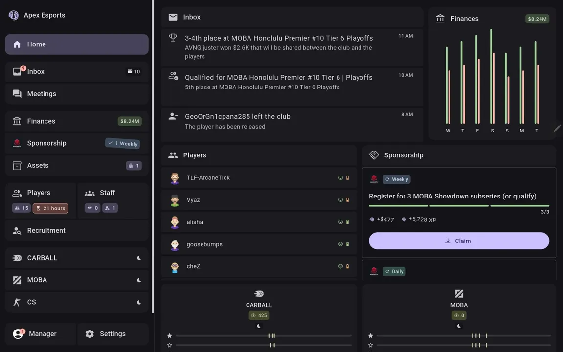 ESMO: Esports Manager Online Screenshot 0