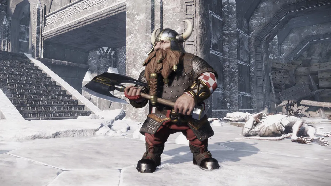 Warhammer Vermintide - Bardin 'Studded Leather' Skin Screenshot 1