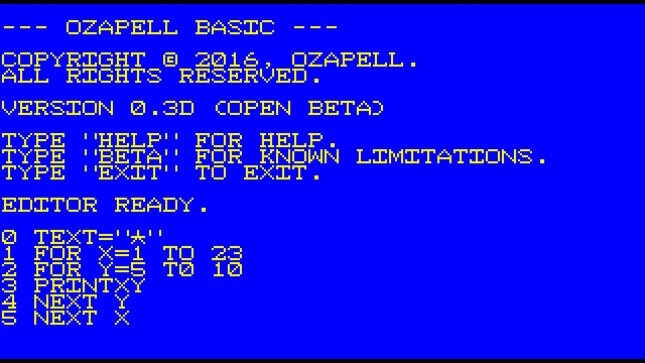 Ozapell Basic Screenshot 1