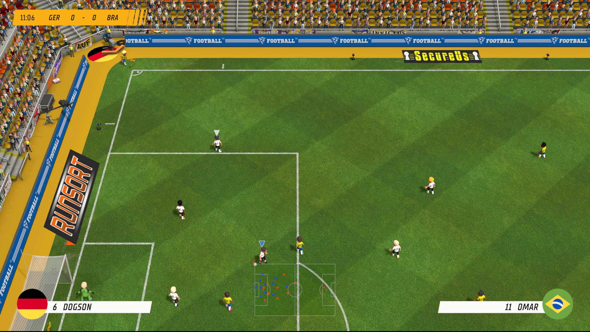 Super Soccer Blast: America vs Europe Screenshot 2